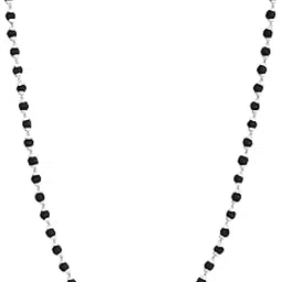 DHRUVS COLLECTION 100% Natural 925 Sterling Silver Shyam Tulsi Kanthi Mala With Silver Cap Chain - Handmade Spiritual and Religious Chanting Mala for Men and Women-picture-40