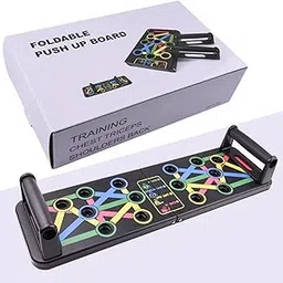 Push Up Board – Home Workout Strength Training Equipment, Push Up Bar with 30+ Color Coded Combo Positions|Portable Gym Accessories foldable Push Up Board for Men and Women-picture-17