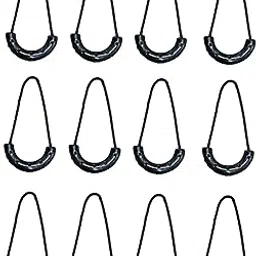 alaska Nylon U-Shape Zipper Pulls, 12 Pcs Heavy Duty Zipper Pull Cord, Backpack Zippers Pull Replacement, Black Cord Extension for Backpack, Luggage, Purse, and Many More Applications.-picture-10