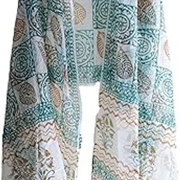 india scarves Kota Doria Cotton Silk Bagru Handblock Print Colorful Multi Design Dupattas-picture-15