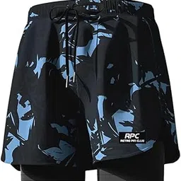 seocsing Men's Swimwear, Men's Quick-Dry Swim Shorts, Double Layered Loose Swimming Trunks, Breathable Mesh Lining, Elastic Waistband with Inner Drawstring, UPF 50+ Sun Protection-picture-40