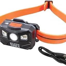Klein Tools 56064 Rechargeable Auto-Off LED Headlamp, Silicone Strap, 400 lms, All-Day Runtime, for Work, Running, Outdoor Hiking, Camping-image-37