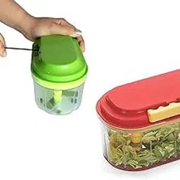 Miranova Vegetable and Fruit Twin Chopper Plastic Non Cutter Mixer Quick Cutter Quick Handy Chopper for Fruits Vegetables-picture-26