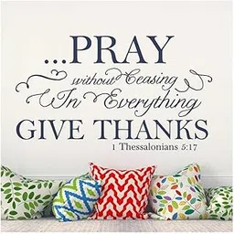 GADGETS WRAP 1 Thessalonians 5:17 Bible Verses Wall Decoration Decal Sticker-image-80