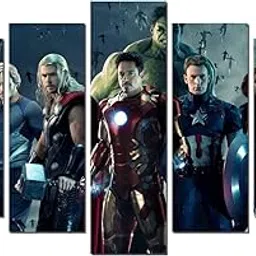 Divine Designs™ PVC Vinyl Self-Adhesive Avengers Pieces Wall Sticker For Living Room, Bedroom, Office Wall Decoration (20 X 35 INCH) Pack 1-picture-32