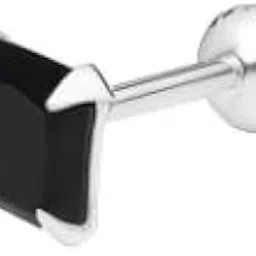 Trendy Black Square Nose Pin & Stud for Women | Bold Geometric Design with Smooth Edges | Comfortable, Non-Allergic & Long-Lasting Metal Craft-image-52