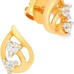 malabar gold & diamonds 18kt Gold Earrings for Women | 18k Gold Earrings for Birthday, Anniversary, Diwali & Festival Gift | 18 kt (750) BIS Hallmark Certified Gold Jewellery-picture-46