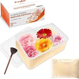 4LBS Fonday Silica Gel Flower Drying Crystals for Wedding Bouquet Preservation with Sealed Container and Brush Color Indicating Reusable Bead Size Less Than 1mm-picture-34