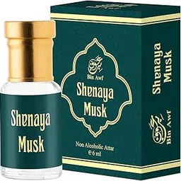 BinAwf Shaanaya Musk Attar Perfume for Men & Women, 6ml | Rich Blend of Rose, Musk & Sandalwood | Long-Lasting Shana Musky & Balsamic Fragrance-picture-26
