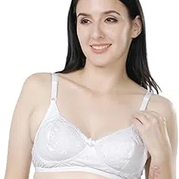 salient Women's Cotton Chikankari Embroidered Non-Padded & Non-Wired Bra with Inner Cotton Lining-picture-21