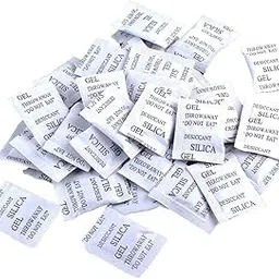 Coolchic Silica Gel Desiccant Bags, 100pcs Non-Toxic Moisture Absorber Desiccant Dehumidifier (2g/100packs)-picture-20