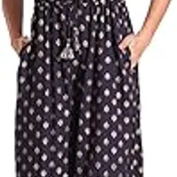 Women Black Strappy With V Embroidered Allover Printed Flared Leg Jumpsuit-image-17