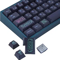 JOMKIZ Keycaps, 148 Keys Dye Sublimation Cherry Profile Keycaps Japanese Keycap Set for Cherry MX Switches ISO/ANSI Layout Mechanical Keyboards-picture-48