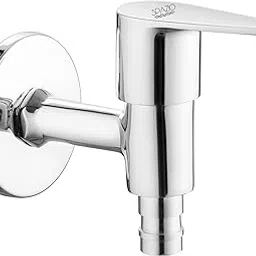 Spazio Vignette Brass Washing Machine Tap with Wall Flange for Washing Machine/Garden/Pipe Connection Tap/Washing Machine Pipe Connector - Chrome Plated Nozzle Cock Faucet - (Pack of 1)-picture-12