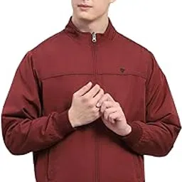 monte carlo Mens Solid Black Mock Neck Full Sleeve Jacket-picture-48