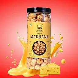 Kamal Kakdi Cheese Makhana | Premium Roasted Fox Nuts | High Protein & Gluten Free Healthy Snack | Made in Olive Oil | Crunchy Low-Calorie Snack for Kids & Adults (Pack of 1, Chesse)-picture-23
