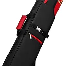 TRENDYNEST 1/2 Pool Cue Case Portable Pool Stick Carry Case for Sports Beginners Travel Red | Cue Cases | Billiards-picture-13