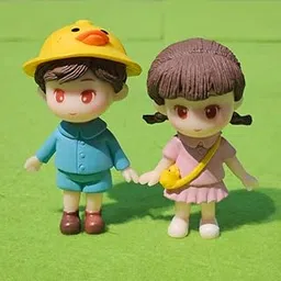 Aruna Decor Cute Miniature Kindergarten Kids Figurines | PVC Dollhouse Accessories | Mini Garden Decor Ornaments | DIY Craft & Gifting Collectibles image 1