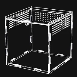 Keweni Feeding Box,Transparent Acrylic Terrarium Containers for Spider Frog Scorpion, Reptile Breeding Box, Anti-Escape Design 15x15x15cm-picture-17