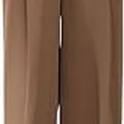 fablestreet Single Pleat Wide Leg Trousers - Brown-picture-35