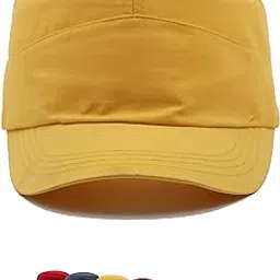 jazaa Fashionable Solid Color Unisex Fitted Army Military Cadet Cap-picture-43