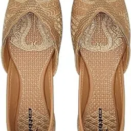 catbird Women's Embroidered Ethnic Punjabi Jutis-picture-20