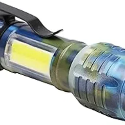 Care 4 Metal Usb Reachargeable Zoomable Torch Light With 3 Modes With Clip Militry Blue-picture-11