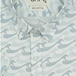 ghpc 100% Cotton Printed Half Sleeves Regular Fit Formal Shirt for Men-picture-29