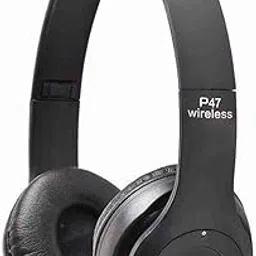 A Connect Z P47 Wireless Bluetooth On Ear Headphones 5.0+EDR with Volume Control, HD Sound and Bass, Mic, SD Card Slot (Multicolor)-image-23