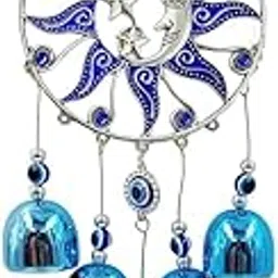 Vedeek Collections Star and Moon Metal Wall Hanging and Wind Chime for Car, Home and Office for Protection and Blessing and to Remove Negative Energy-picture-16