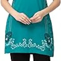 pashgiri Summer Wear Cotton Round Neck Printed Nightsuit Set | Top & Pyjama Set for Women's-picture-36