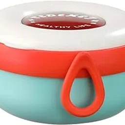 HOMIES Safe Feed Storage Baby Feeding Meal Bowl Set with Spoon and Food Scissor for Baby | 304 Stainless Steel Multi-Functional Snack/Fruit Container Box 370+570ml Capacity (Multicolor)-picture-62