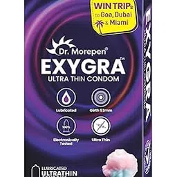 Dr. Morepen Exygra Cotton Candy Flaver Ultrathin traight walled shaped Lubricated Condom (10 Each)-picture-13