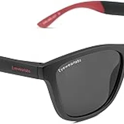 eyewearlabs OKNO | Polarized Full Rim Square Branded Stylish Sunglasses For Men & Women | 100% UV Protection Shades | Cricket Sports Cycling Driving | Medium | Classic image 1