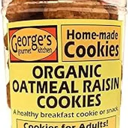 George's Gourmet Kitchen Organic Home Made Oatmeal Raisin Cookies - 275 Grams-picture-19