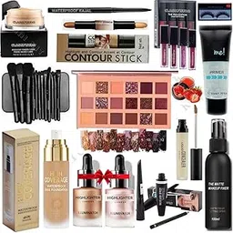 CLASSYHUDA Professional HD Waterproof Makeup Kit Combo Set All Makeup Products (pack of 17)-image-0