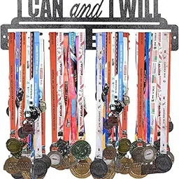 Sehaz Artworks Medal Hangers for Wall | Medal Holder for Wall | Medal Display Case | Wall Mount Medal Frame Holds Upto 24-30 Medals Black-picture-33