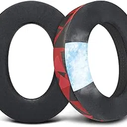 SOULWIT Cooling Gel Ear Pads for Sennheiser HD599/HD598/SE/CS/SR/HD595/HD569/HD560S/Game Zero/G4ME Zero, Earpads Cushions for PC37X/PC38X/PC350/PXC350/PXE350/PC360/HD380/HD380-Pro - Red Storm-picture-10