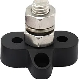 ATORSE Black Junction Block Power Post Stainless Steel Insulated Terminal Stud M10-picture-17