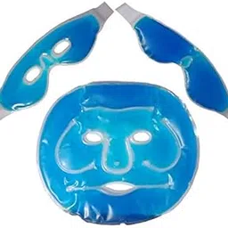 KOSTECH Anti-Fatigue Cooling Gel Face & Eye Mask with Strap | Facial Skin Refresh Face Shaping Mask (Set of 3)-picture-20