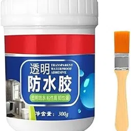 MADRIC Transparent Waterproof Adhesive with Heat and Cold Resistance, 300g with Brush-image-80