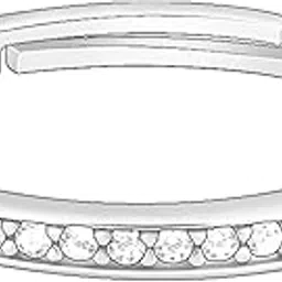 giva 925 Silver Zircon Channel of Love Ring, Adjustable | Gifts for Women and Girls | With Certificate of Authenticity and 925 Stamp | 6 Months Warranty*-picture-34