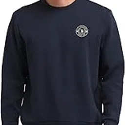 u.s. polo assn. Mens Blue Solid Crew Neck Long Sleeve Casual Cotton Regular Fit Sweatshirt-picture-29