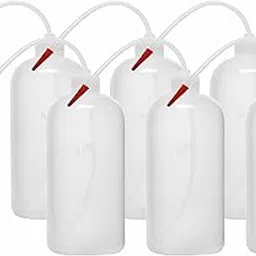 Bello Polypropylene Wash Bottle, 250ml-6 Screw Cap with Flexible Tube for Dispensing Liquid -for lab laboratories scientific Chemistry-image-71