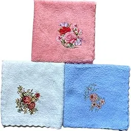 Microfiber Handkerchiefs, Small Size Face Towels, Cartoon and Flower Print, Super Absorbent, for Women, Kids and Newborn Babies, Silky, Soft, Multicolor-image-23