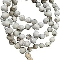 TulsiJaapMala-108+1 Sumaru Tulsi Sarpa Aakar TulsiJaapMala-Tulsi Beads Wood Mala-Iskcon Handmade TulsiMala Pack of 1-picture-20
