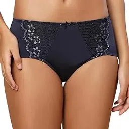 triumph International Women's Polyamide Classic Solid Hipster Panties (Pack of 1) (756I596_Navy Blue-picture-19