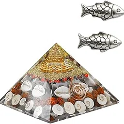 Laxmi Pyramid Original Certified with Solid Silver/Chandi ki Machli/Fish for Astrological and Lal Kitab Remedy ~ Size 1 Inch ~ Pack 2 Pieces-picture-14
