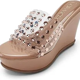 catwalk Women's Wedge Heel Trasparent Platform Sandal-picture-36