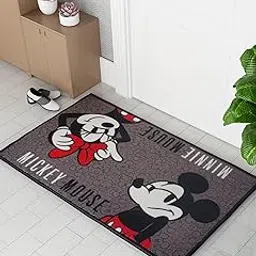 Athom Living Disney Mickey Mouse Kids Doormat Nylon, Anti-Skid Latex Backing, Soft & Durable, Vibrant Multi-Colored Design for Kids’ Room or Bathroom, 37x57 cm, Pack of 1-image-98